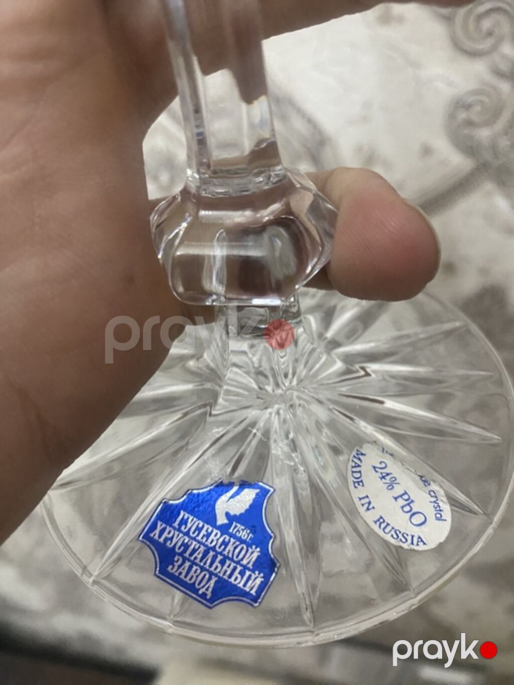 Qədəhlər, Xrustal, 1 əd, Rusiya — Süfrə qabı, Bakı (2)