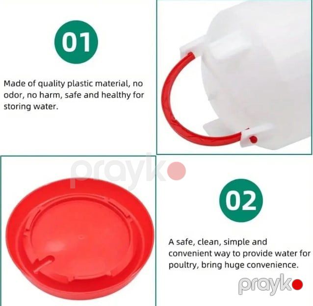 Quş qəfəsləri üçün toyuq bəsləyici, plastik, 6 l prl_0402 — Mallar, Bakı (3)