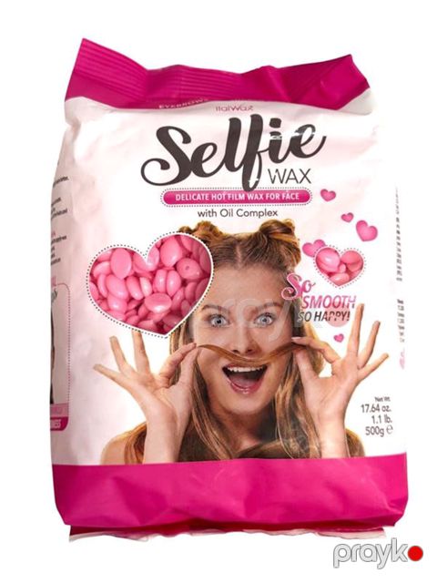 Üz depilyasiyası üçün mum ItalWax Selfie 500 q — Bakı