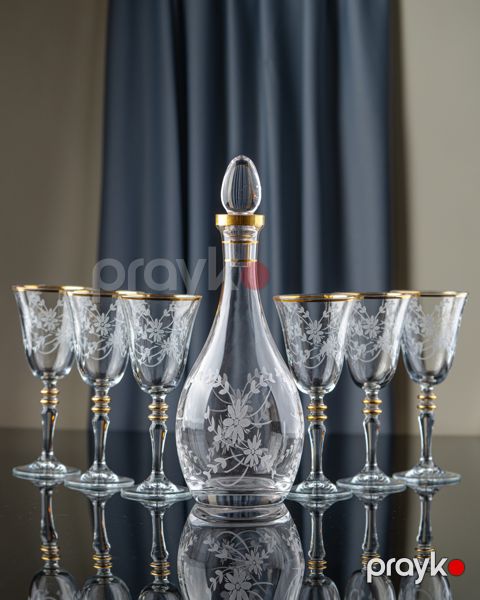 Qrafin və fujer dəsti Buta Glass, şüşə, 7 əd — Bakı