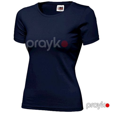 Qadınlar üçün futbolka US Basic 3100949, göy, pambıq, ölçü M — Bakı