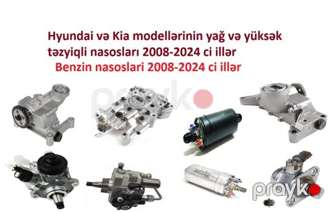 Hyundai, Kia yanacaq, yağ, tnvd nasosları — Bakı