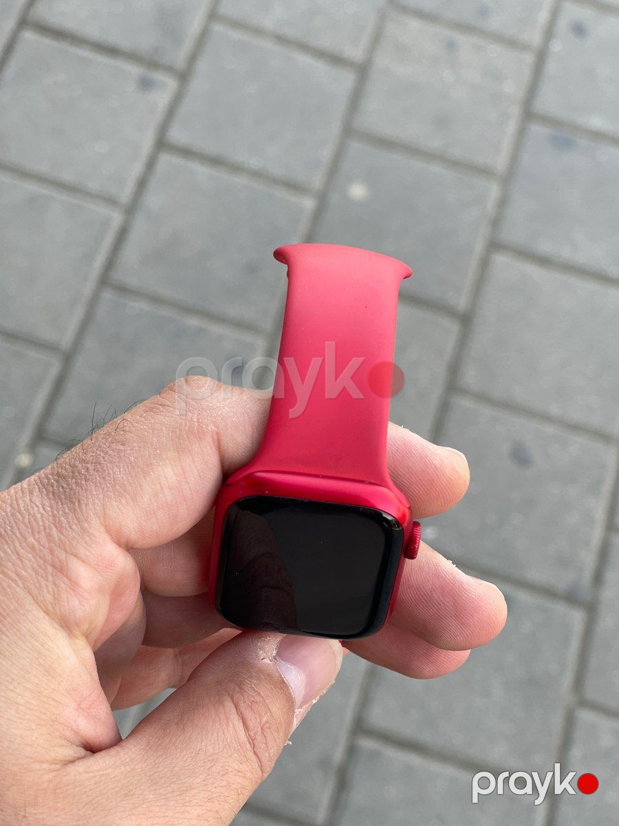 Apple Watch Series 8 Aluminum Cellular Red 45mm — Ağıllı saatlar və biləkliklər, Bakı (5)