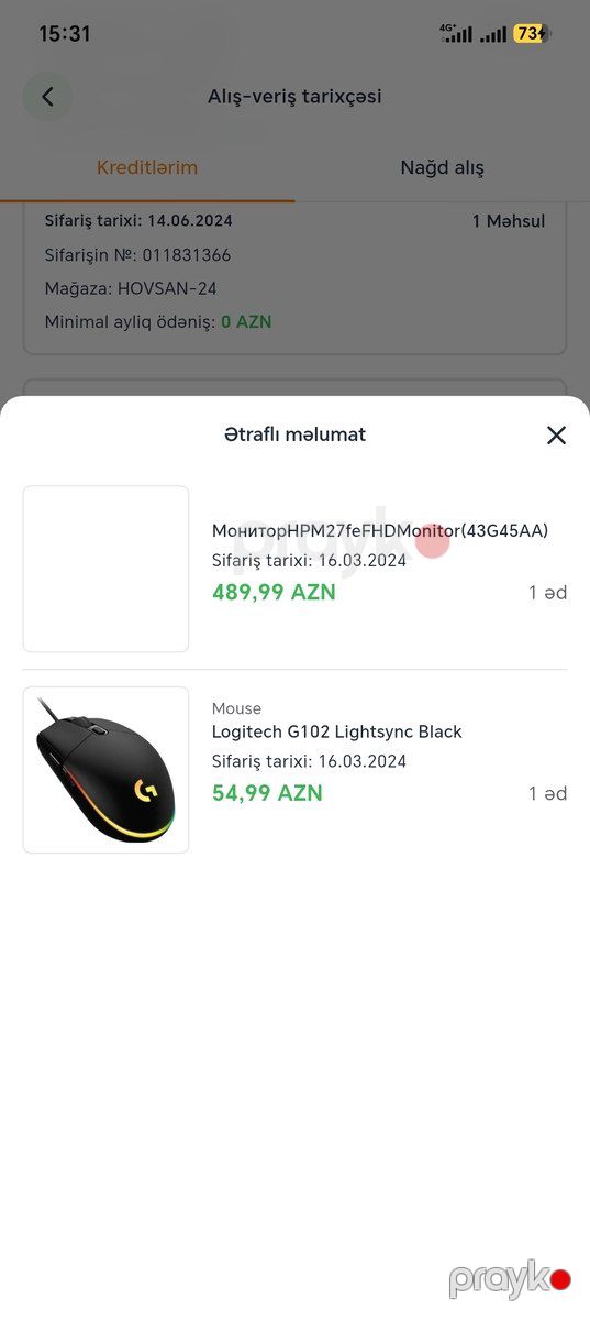 Logitech G klaviatura + oyun siçanı dəsti — Periferik cihazlar, Bakı (6)