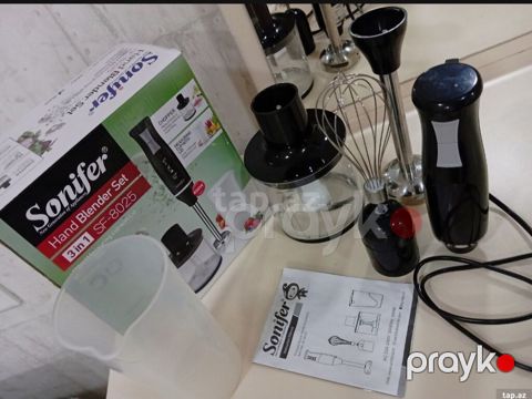 Sonifer Hand Blender Set 3-in-1, model SF-8025 Xüsusiyyətlər: - Güc — Digah