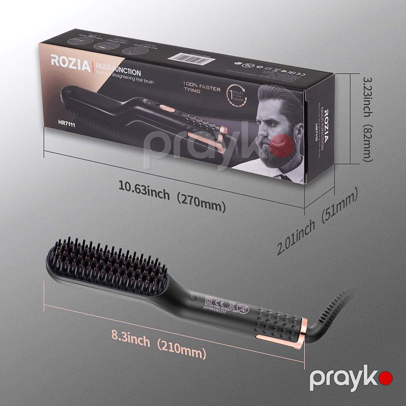 Rozia RZ-7111 Saç və Saqqal Düzləşdirici – Keramik Başlıqlı Elektrikli Daraq — Fən, Bakı (6)