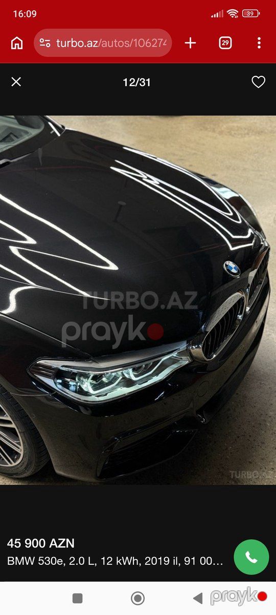 BMW 530, 2019 il — Avtomobillər, Bakı (12)