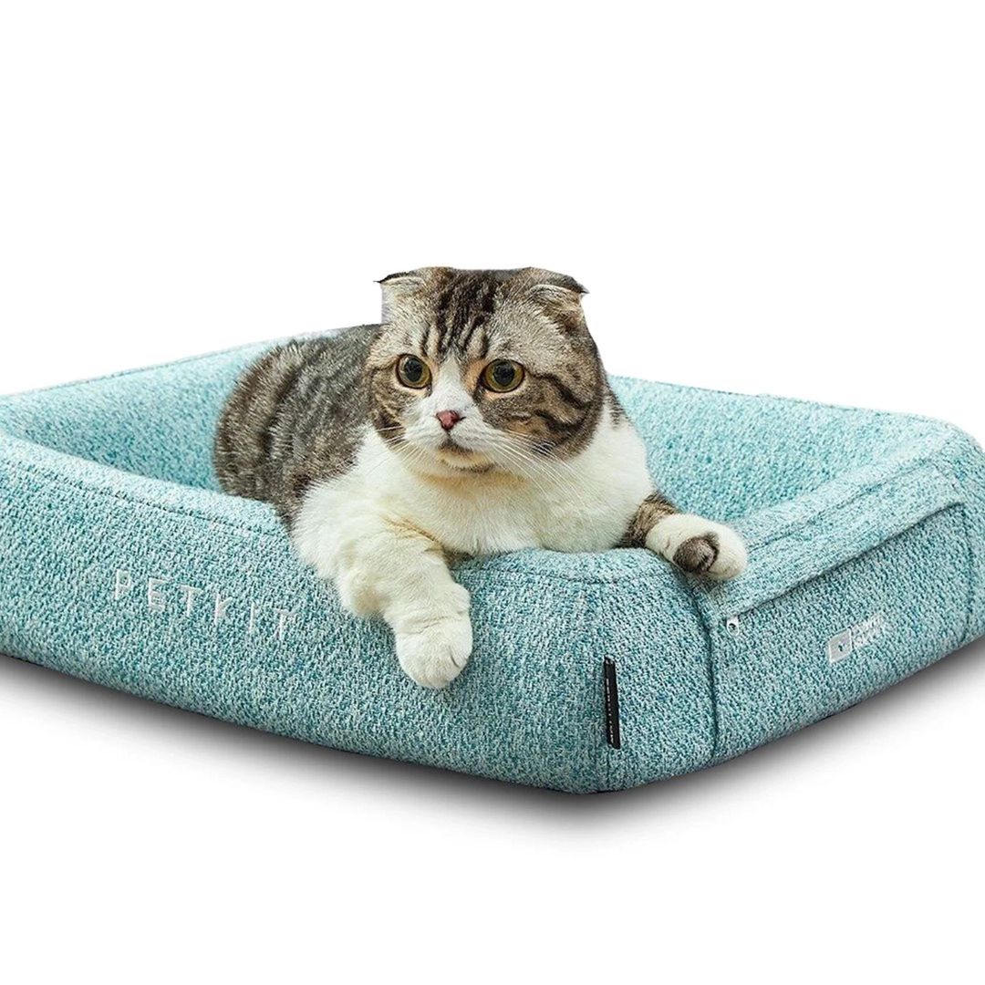 Taxt Petkit Four Season Sleep Bed, itlər və pişiklər üçün, 51x39x10.5 sm, mavi, ölçü S — Mallar, Bakı (3)