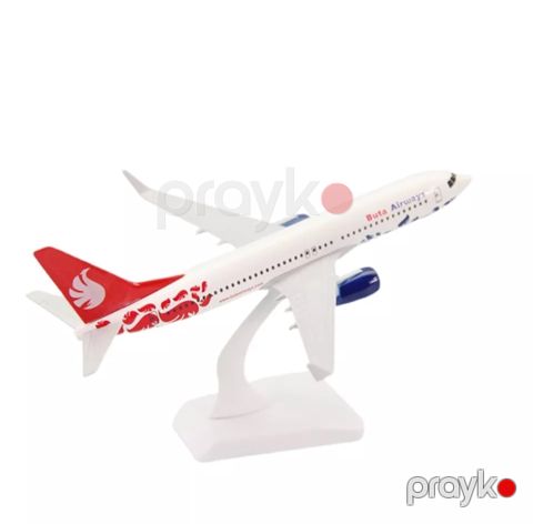 Təyyarə Buta Airways, ağ, metal, 18 sm — Bakı