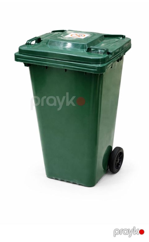 Zibil çəni, plastik, yaşıl, 120 l — Bakı