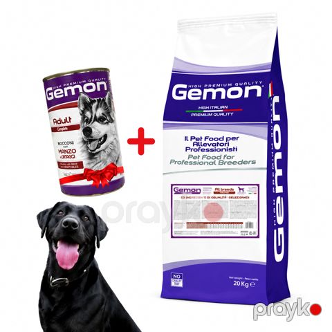 Quru yem Gemon Lamb, 20 kq və Hədiyyə Gemon konservləşdirilmiş yem 1250 qr — Bakı