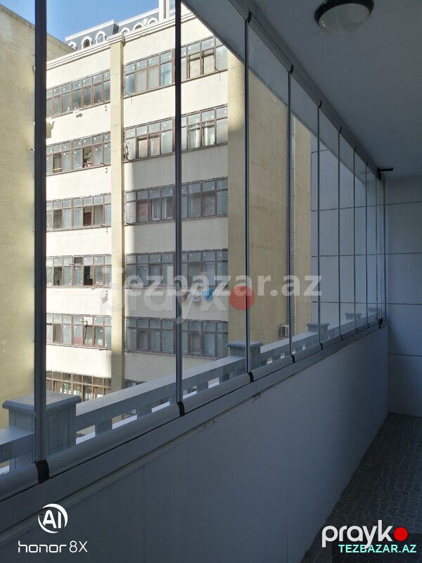 Cam balkon — Pəncərələr, qapılar, balkonlar, Bakı (5)