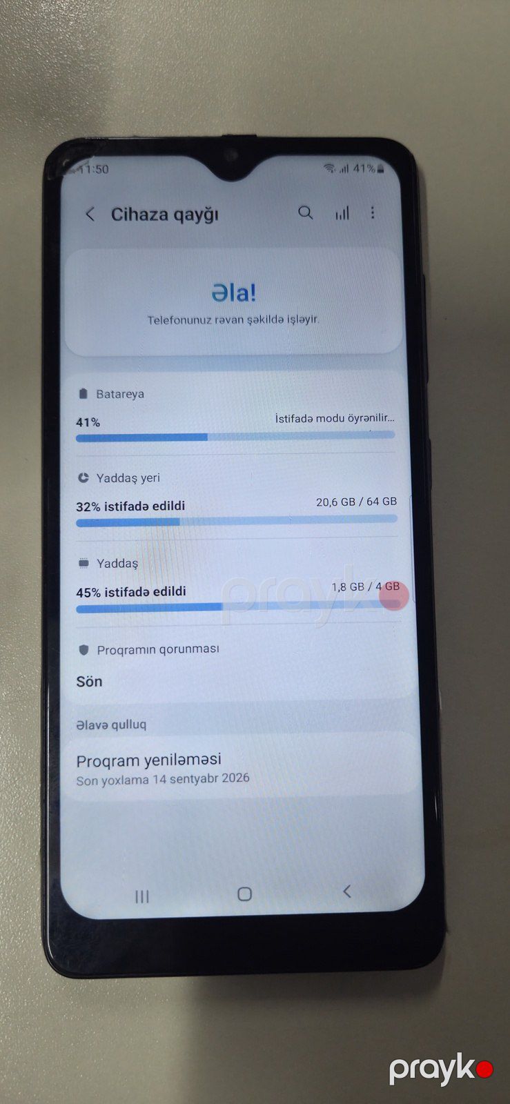 Samsung Galaxy A41 Prism Crush Blue 64GB/4GB — Smartfonlar, Bakı (3)