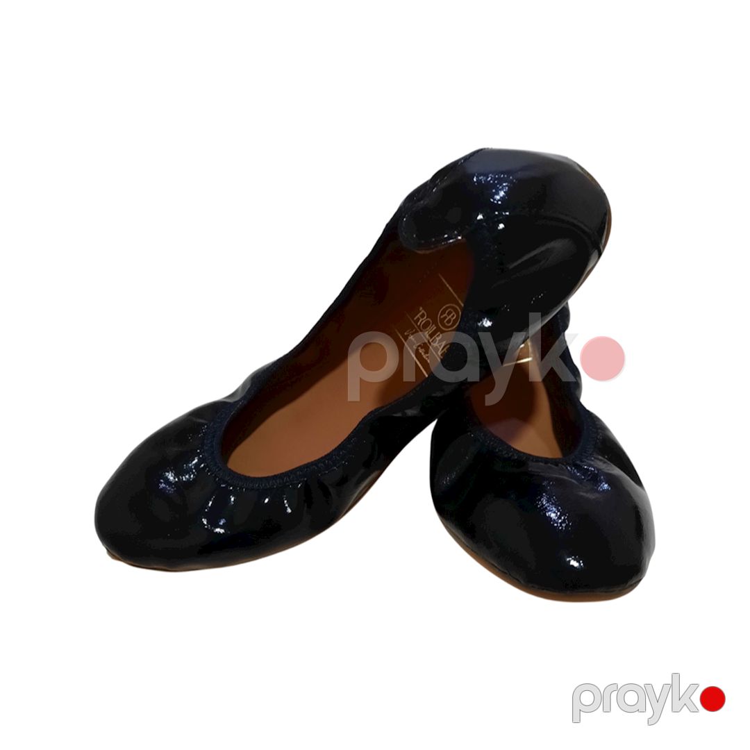 Qadınlar üçün yumru burun baletkalar Rollbab SH6003112, qara, təbii dəri, ölçü 37 — Mallar, Bakı (2)