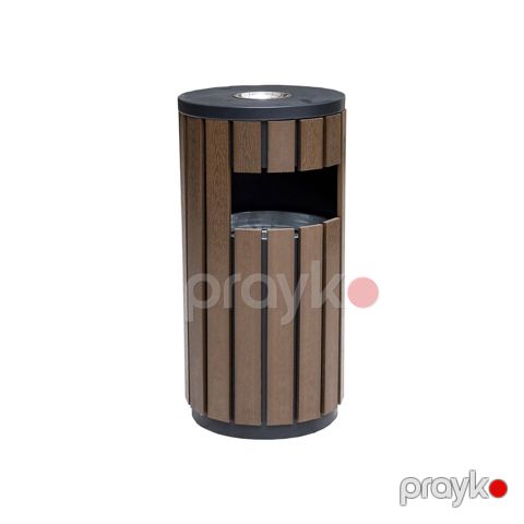 Zibil qabı Foshan, yumru, taxta, 380×750 mm, qəhvəyi - 31469 — Bakı