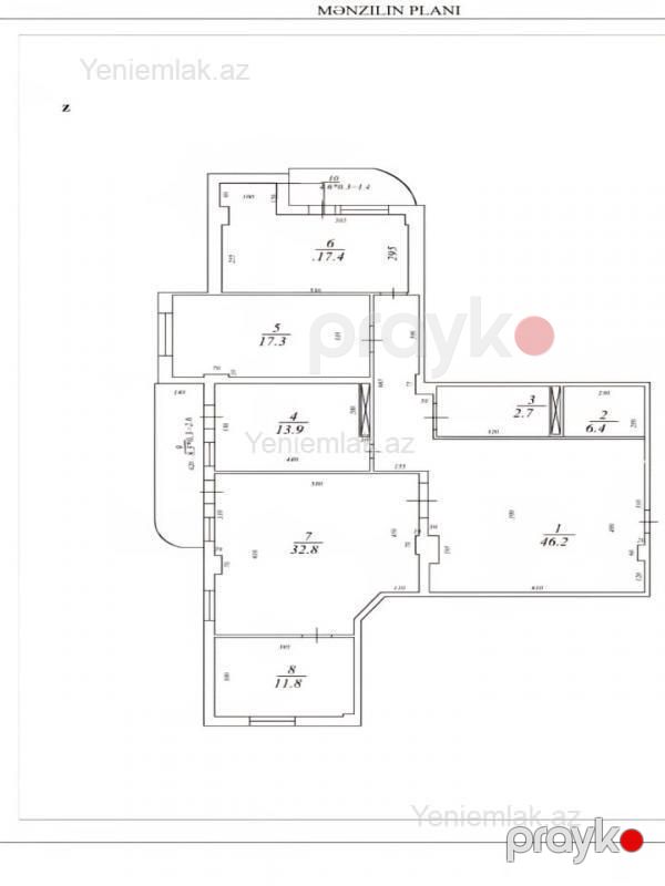 Satılır 4 otaqlı Bina evi menzil (Yeni tikili), 180 m², Binəqədi rayonu — Mənzil, Bakı (3)