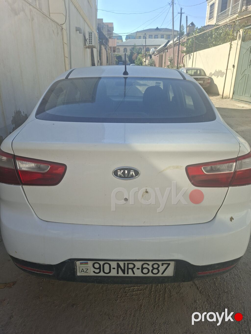 Kia Rio sedan – ağ rəng, 4 qapı, Azərbaycanda qeydiyyat (90-NR-687 — Avtomobillər, Masazır (2)