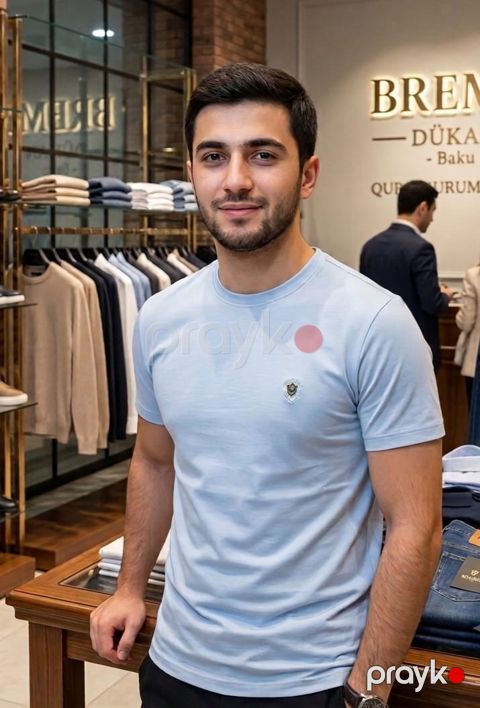 Futbolka No brand, Mavi, Pambıq, 3XL — Bakı