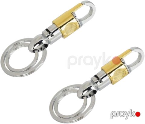 Açar üçün brelok XDM 857, gümüşü/qızılı, metal, 40 mm, 1 əd — Bakı