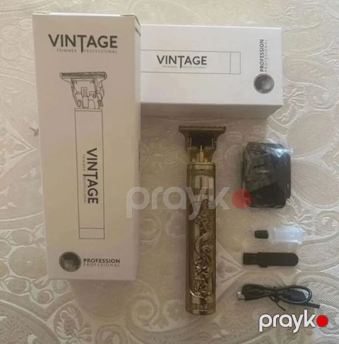 Vintage Professional saç-saxsı və bığ/saqqal trimmeri - Metal — Bakı