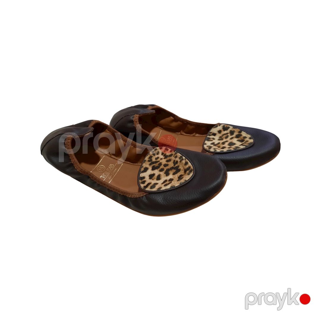 Qadınlar üçün yumru burun baletkalar Rollbab CL24055, qara, təbii dəri, ölçü 38 — Mallar, Bakı (3)