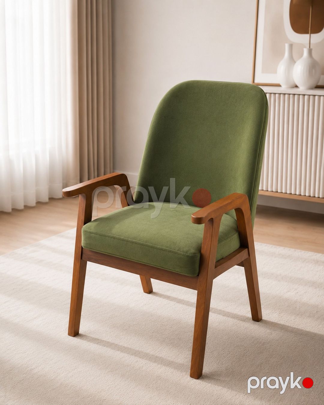 Stul Sonno Bolt, yaşıl, 93x50x55 sm, 6 əd — Stullar, Bakı (3)