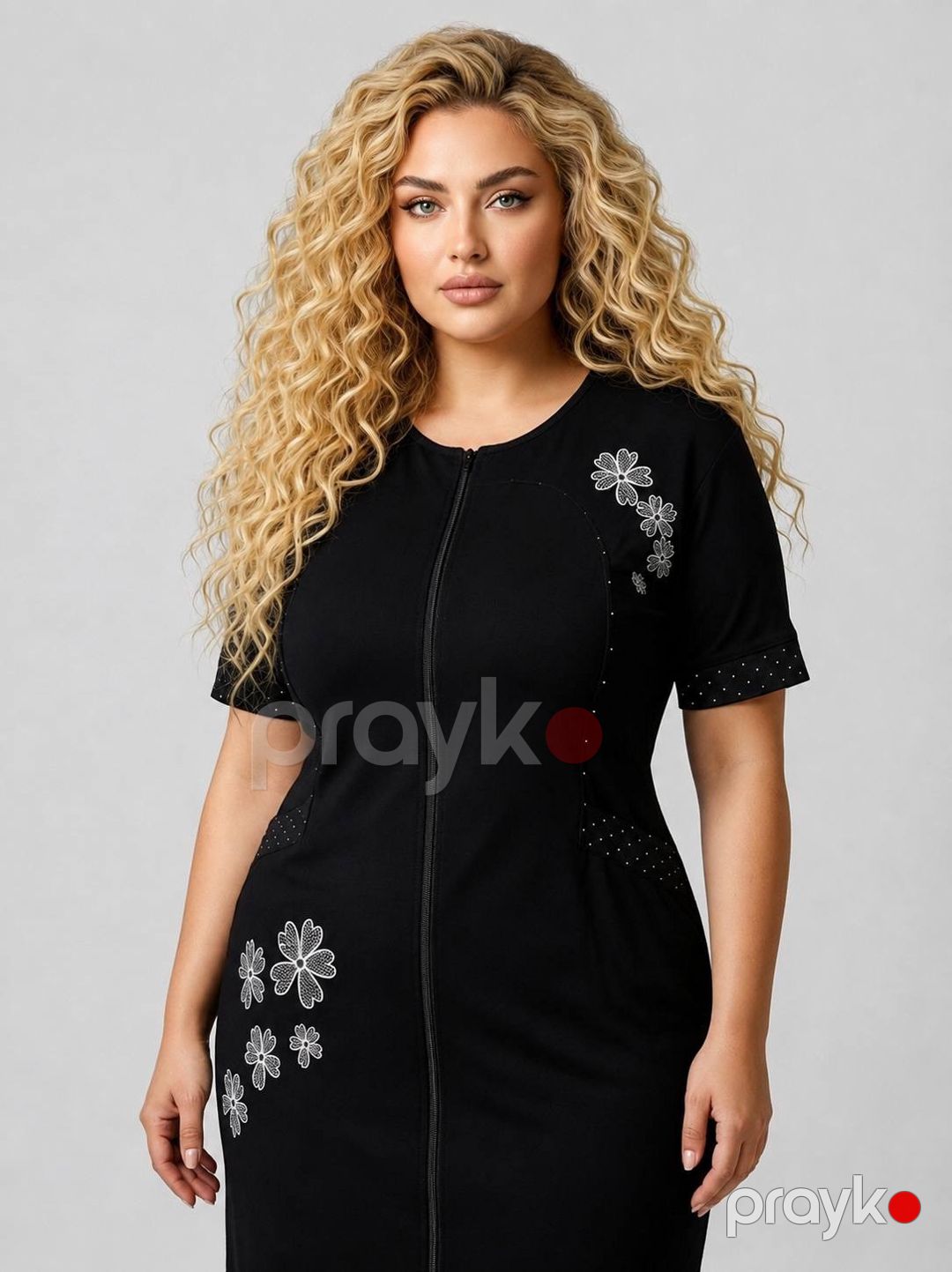 Gündəlik don 0399610, qara, pambıq, ölçü 6XL — Mallar, Bakı (2)