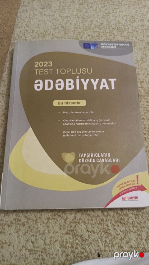 Ədəbiyyat test toplusu 2023 — Bakı