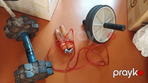 Гантел, Прыгалка и Колесо Самодельная гантеля - 7-8 КГ. Прыгалка — Bakı