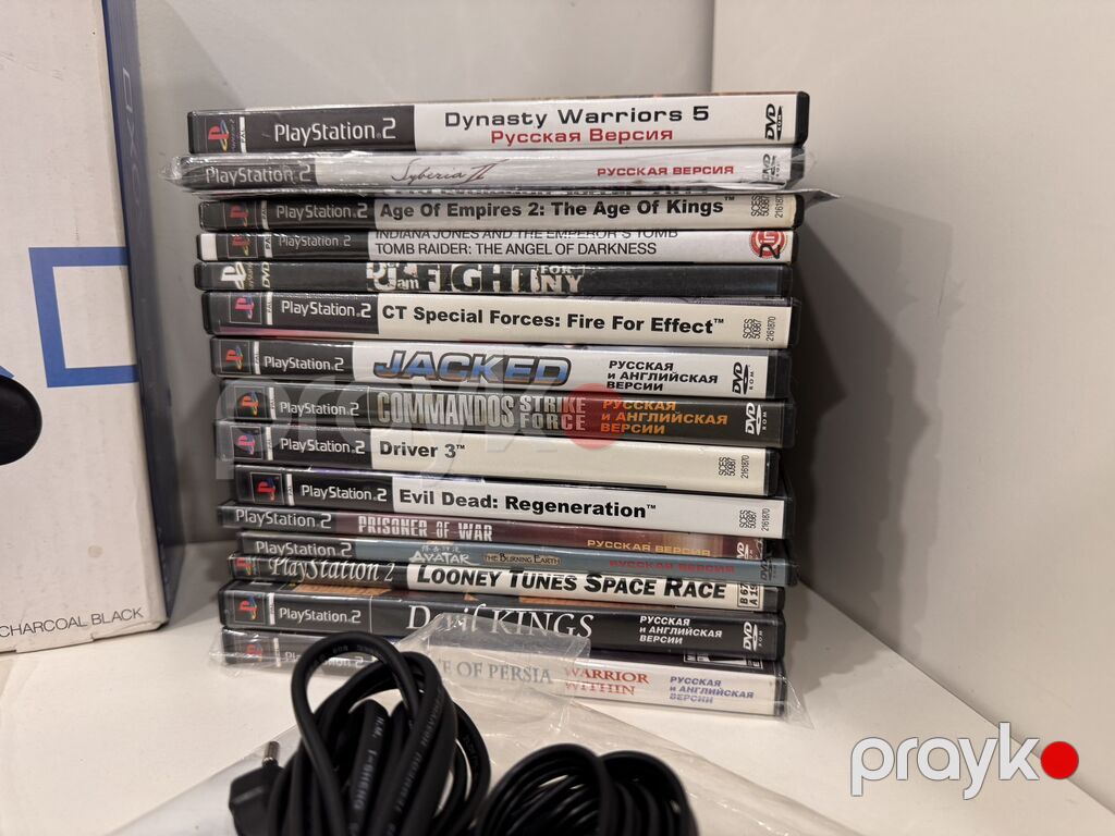 Playstation 2 Slim İdeal vəziyyətdə, 2 pult, memory kart, qutuda. Çox — Oyun konsolları, Bakı (3)