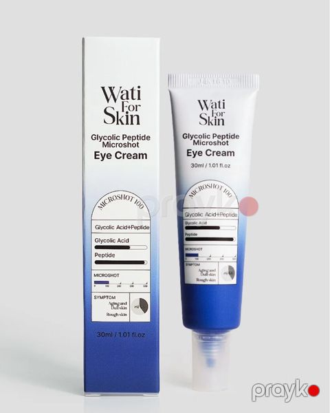 Göz ətrafı dərisi üçün krem WatiForSkin Glycolic Peptide Micro Spicule, 30 ml — Bakı