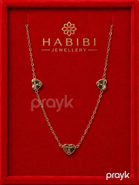 Boyunbağı qadınlar üçün Habibi Jewellery HJ832, qızıl 585 əyar, 1.67 q — Bakı