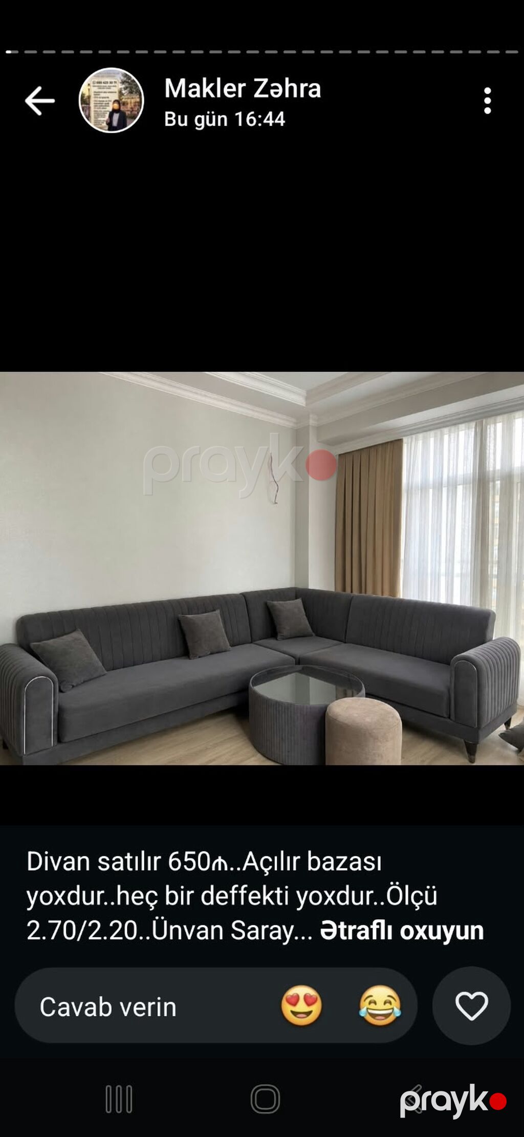 L‑şəkilli yumşaq künc divan - Rəng: tünd goy - Material: parça — Yumşaq mobilya dəstləri, Saray (3)