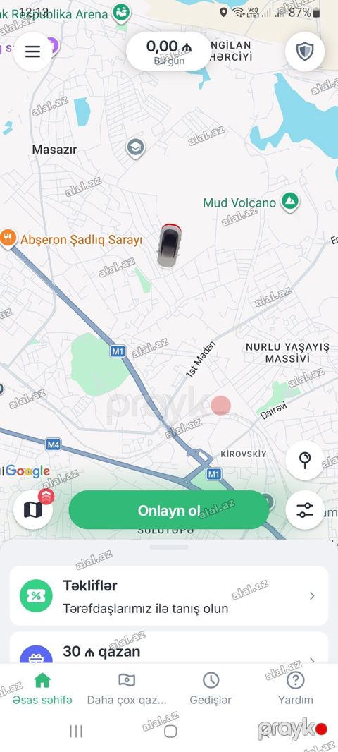 Taksi sürücüsü tələb olunur — Bakı
