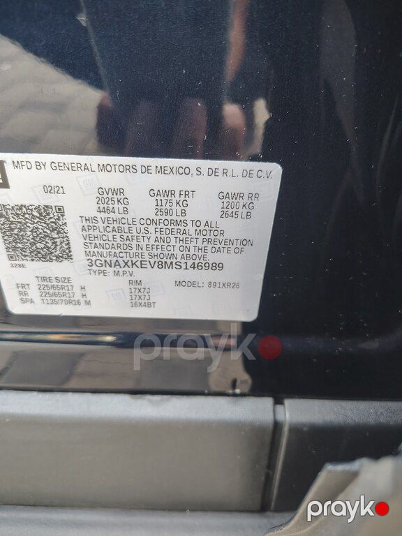 Chevrolet Equinox, 1.5 L, 2021 il, 134 380 km — Avtomobillər, Bakı (8)