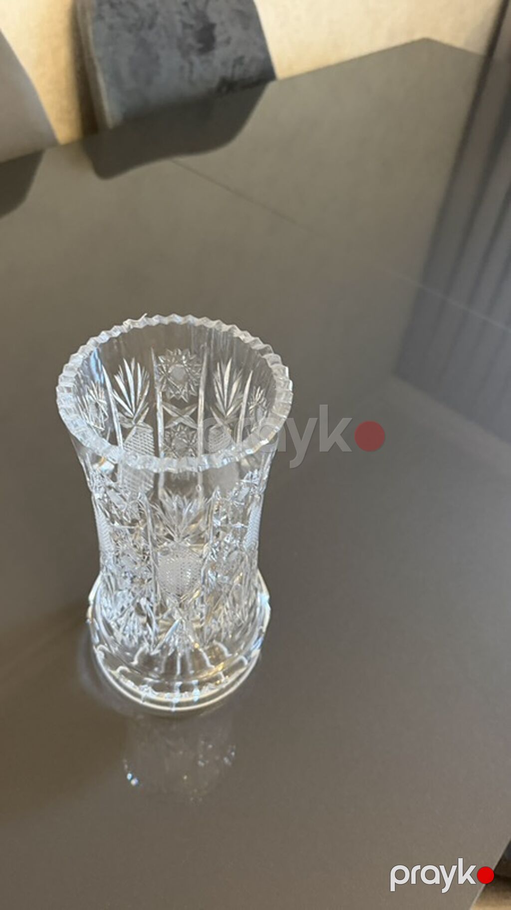 Bir vaza, Xrustal — Vaazalar, kreslolar, süni çiçəklər, Bakı (2)