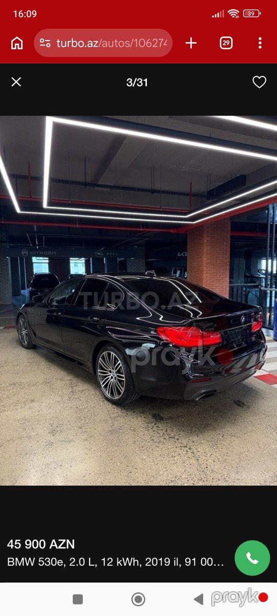 BMW 530, 2019 il — Avtomobillər, Bakı (3)