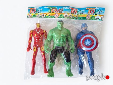 Fiqurlar dəsti Toys Marvel Avengers, 3 əd, 4+ yaş, PVC — Bakı