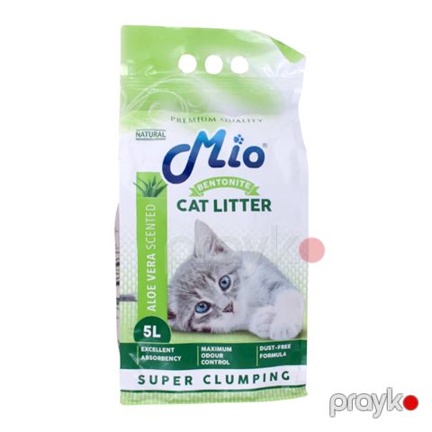 Topalanan doldurucu Mio Super Clumping Cat Litter pişiklər üçün, aloe vera ətiri ilə, 5 l — Bakı