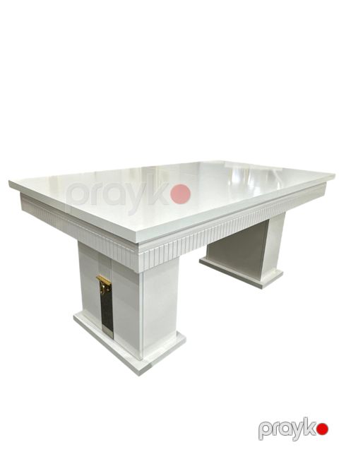 Masa 84911010, laminat/melamin, ağ, 77x100x240 sm — Bakı
