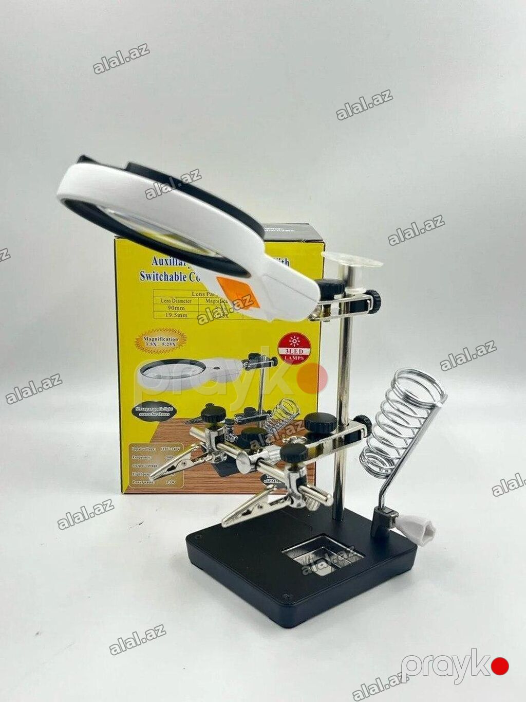 Lupa MG16129-AC1 Lupa MG16129-AC1 – LED İşıqlı Mikroskoplu Böyüdücü — Alətlər, Bakı (4)