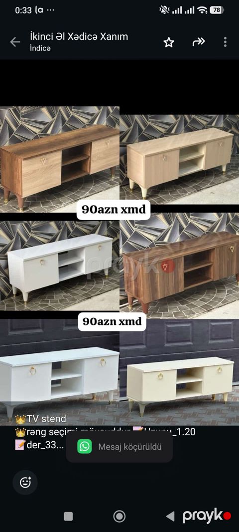 TV stend rəng seçimi mövcuddur Uzunu_1.20 der_33 Hun_52