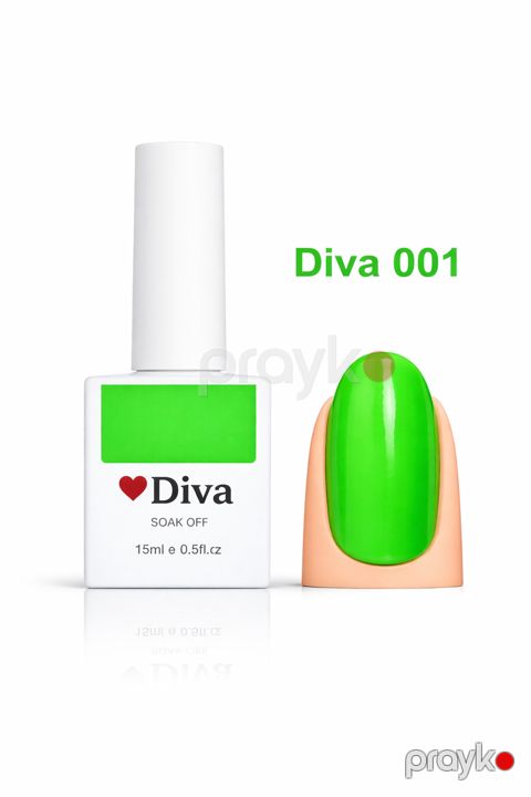Gel-lak Diva Professional Soak Off 001, 15 ml — Bakı