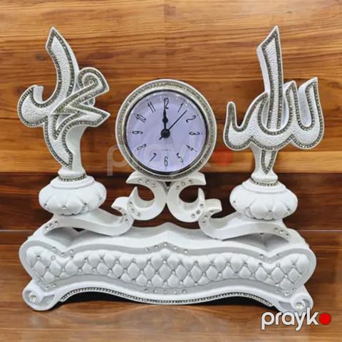 Masaüstü saat 5102204, Allah (c) Peyğəmbər (s.ə.s) adı yazı ilə, ağ zərlərlə işləməli — Bakı