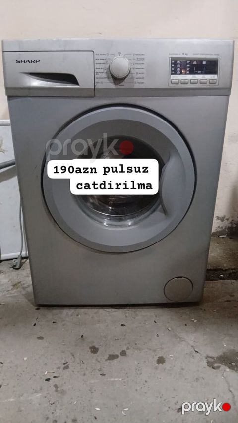 Sharp önyükləməli paltaryuyan maşın - Tutum: 6 kq - İnverter/Silent — Bakı