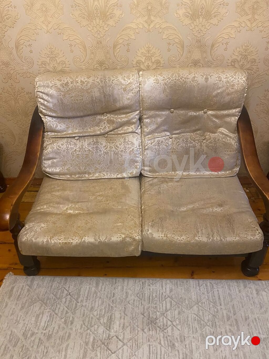 Klassik üslublu oturma dəsti - Tərkibi: 3 yerlik divan, 2 yerlik — Yumşaq mobilya dəstləri, Bakı (2)