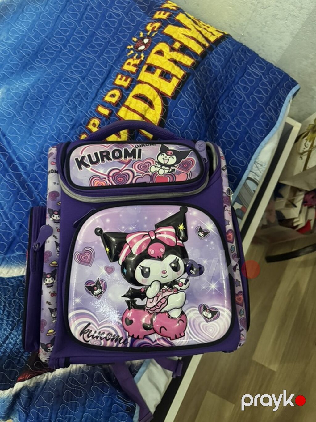 Kuromi 1-ci və 4-cü qiz uşaqı üçün məktəb çantası - Rəng — Sırt çantaları, ranelər, çantalar, Masazır (3)
