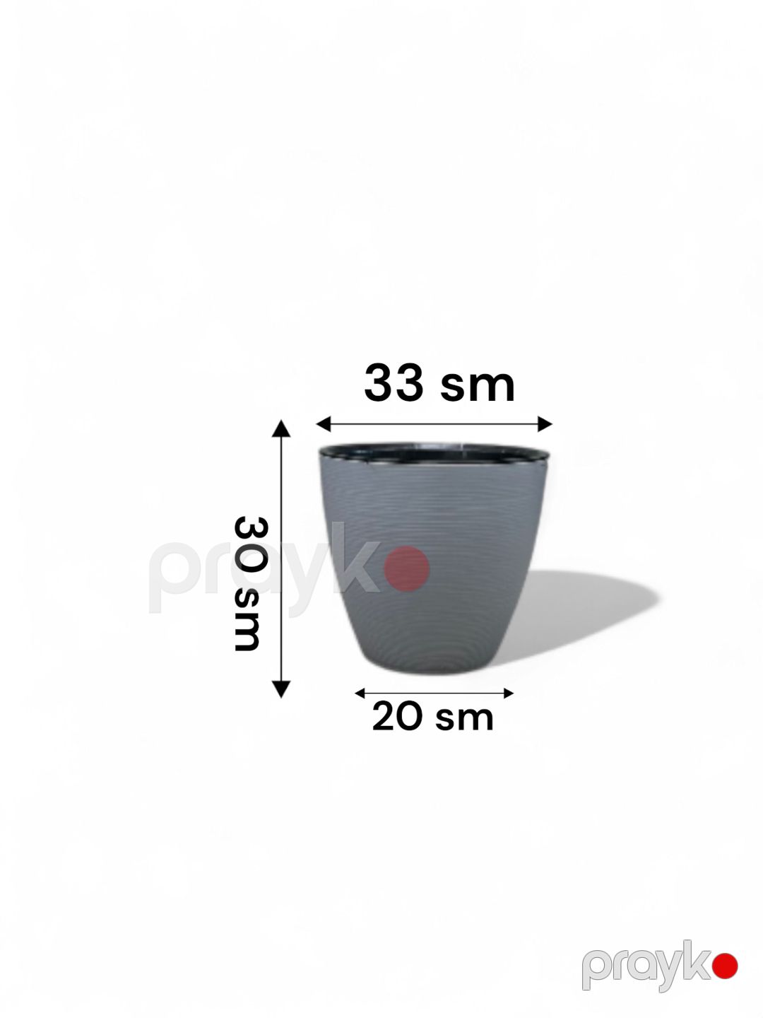 Dibçək Spektr, plastik, boz, 16 L — Mallar, Bakı (3)