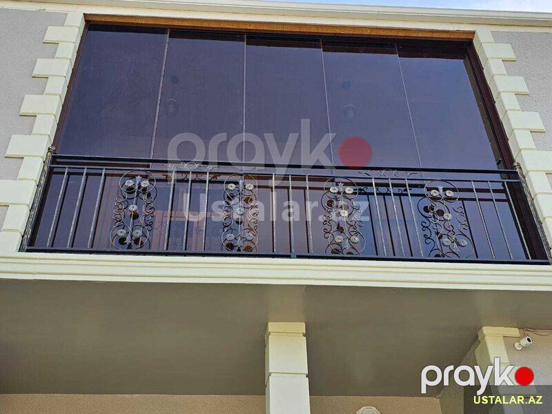 Sürgülü Cam Balkon — Pəncərələr, qapılar, balkonlar, Bakı (3)