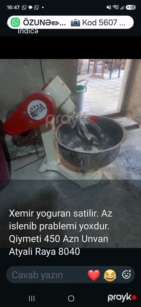 Xəmiri qarışdıran/mix edən aparat – General Star markası. Texniki — Sumqayıt